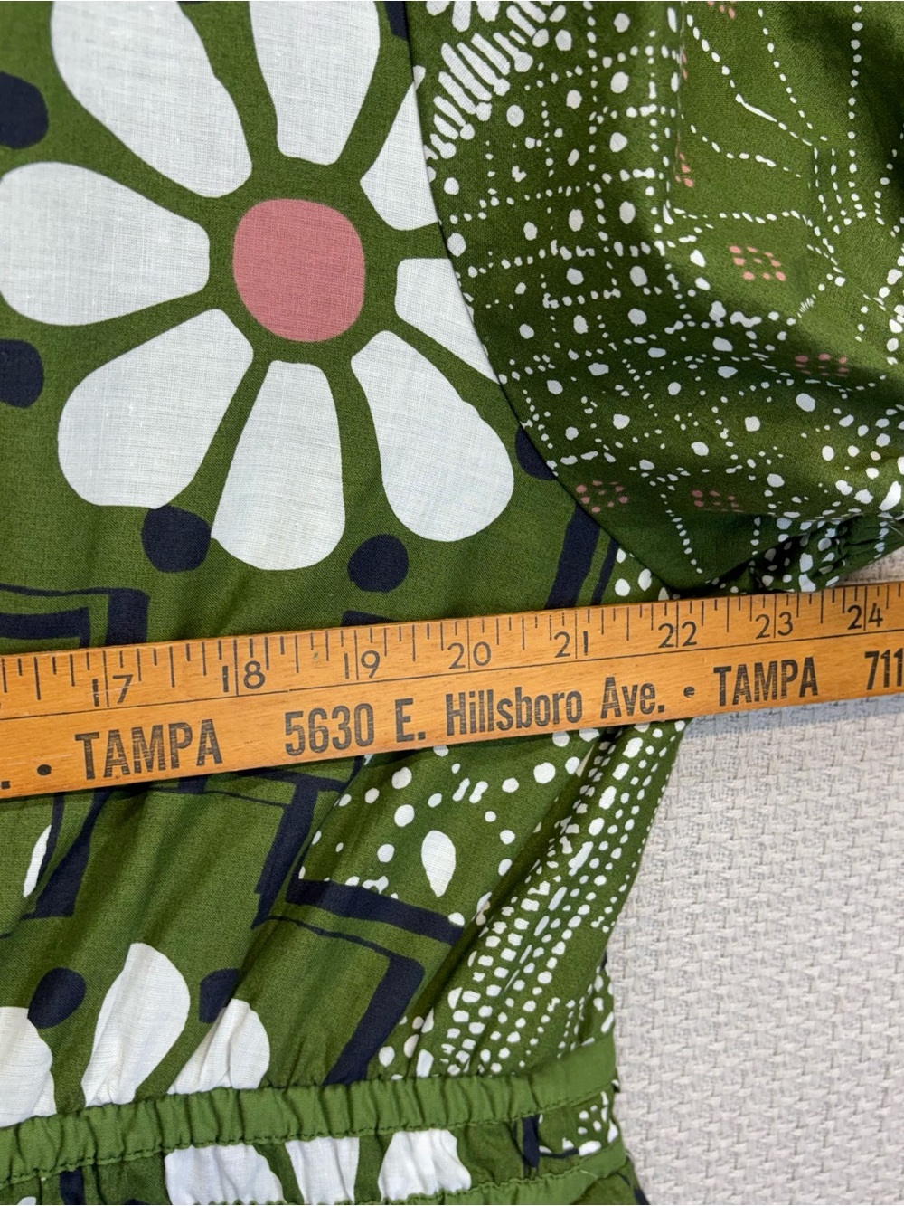 Estelle Ethereal Print Green Maxi Dress Sz 2X Boho Pockets Floral Hippie Cottage - Picture 12 of 15